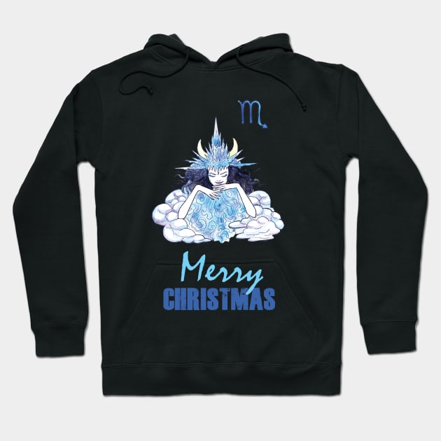 Merry Christmas Scorpio Winter holidays Hoodie by Fun Planet